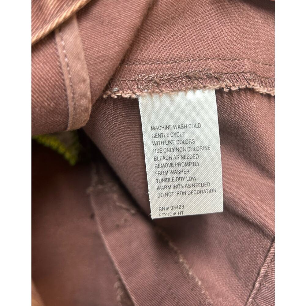 T Co Brown‎ Embroidered Button Down Jacket Medium Boho Western Casual Style - Picture 8 of 8